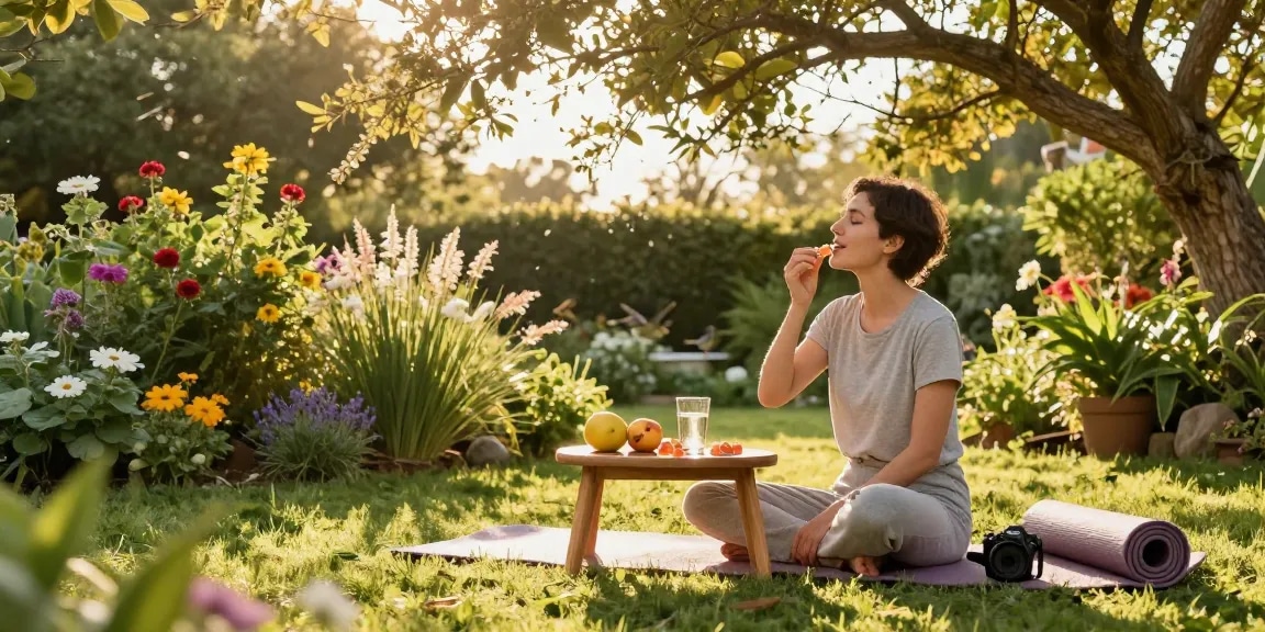Enjoying edibles online in a tranquil garden setting with premium CBD gummies and vibrant natural elements for a wellness-focused lifestyle.