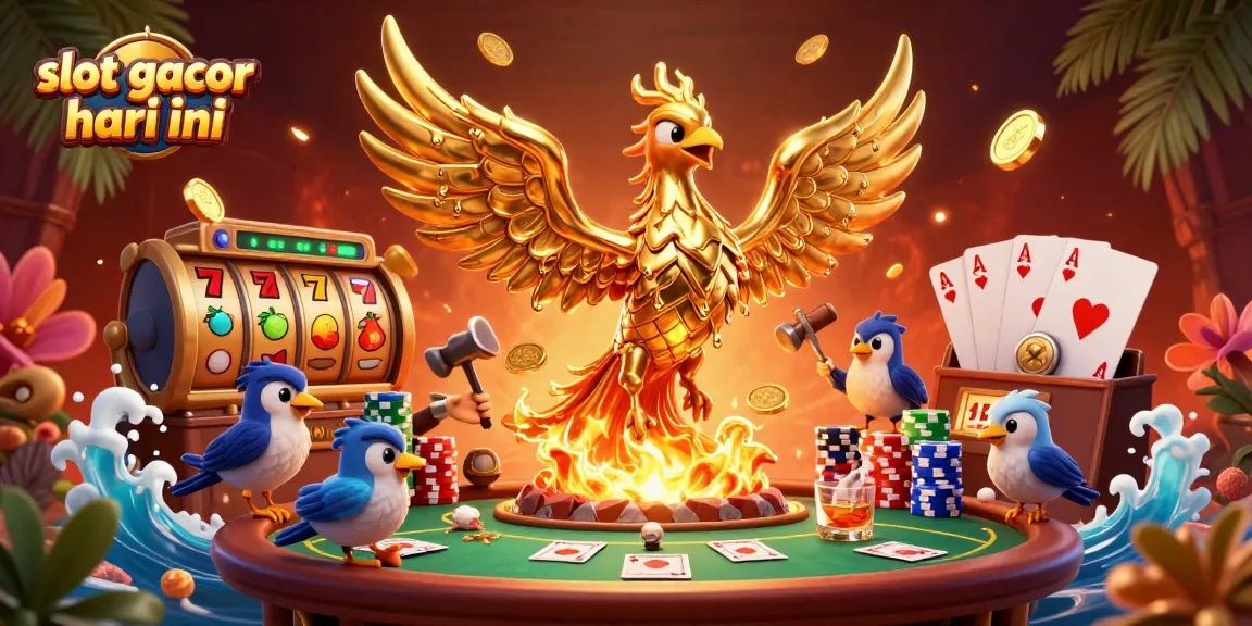Menangkan jackpot di slot gacor hari ini dengan phoenix emas dan elemen kasino menarik.