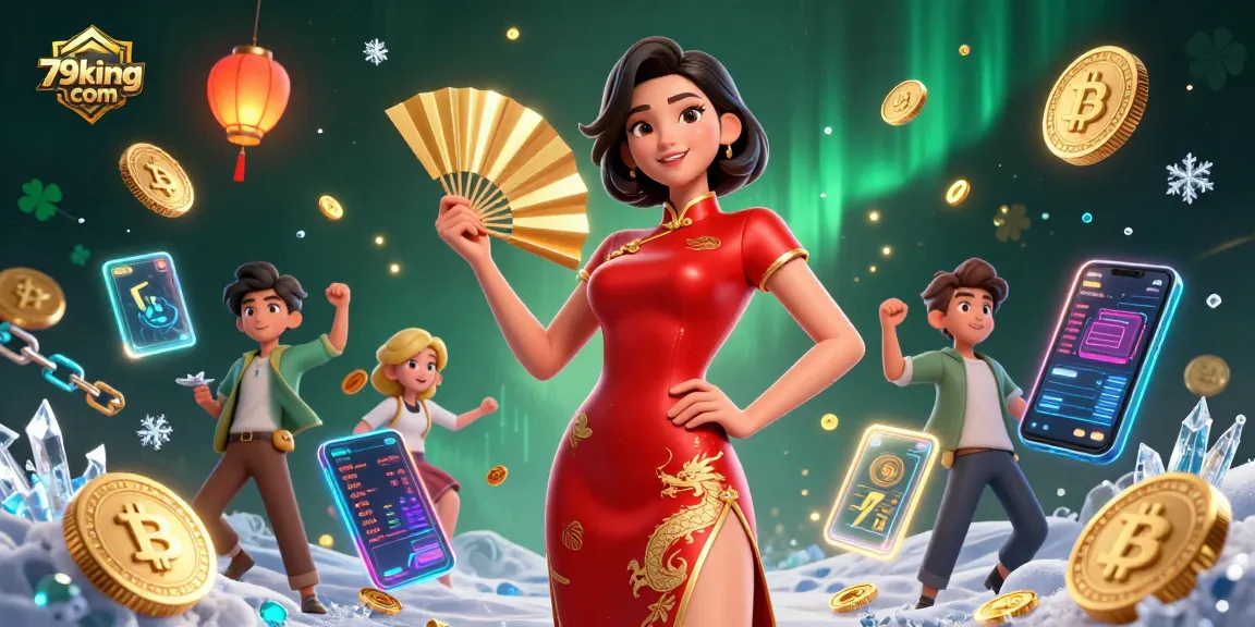 Experience exciting games with 79king com amidst floating coins and vibrant atmospheres.