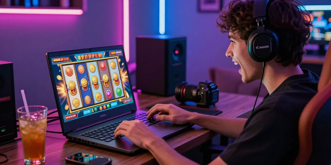 Exciting online gaming setup highlighting a player engaging with the slot deposit 1k game amidst colorful graphics and vibrant atmosphere.