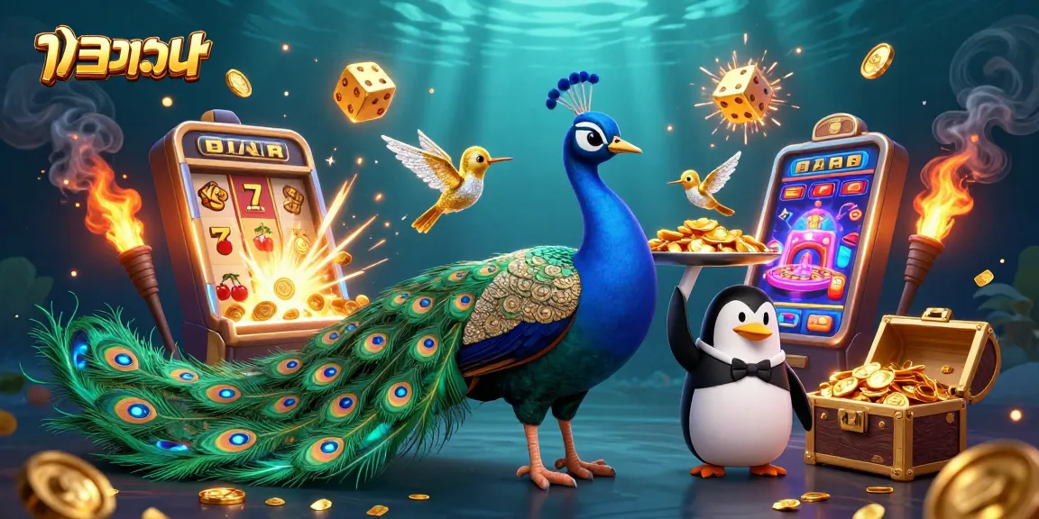 Experience thrilling แทงบอล action with a colorful casino scene featuring magical characters and vibrant game elements.