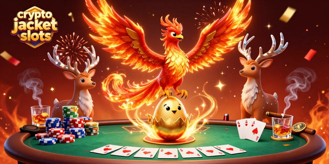 Experience exciting gameplay and rewards with crypto jackpot slots amid vibrant casino elements.