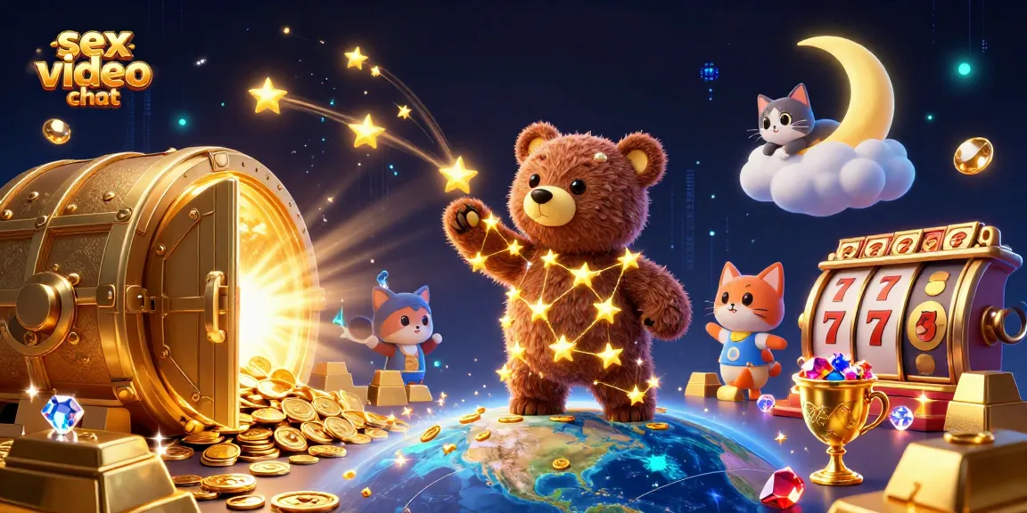 Engage in exciting sex video chat with animated elements of slot games and treasure galore.