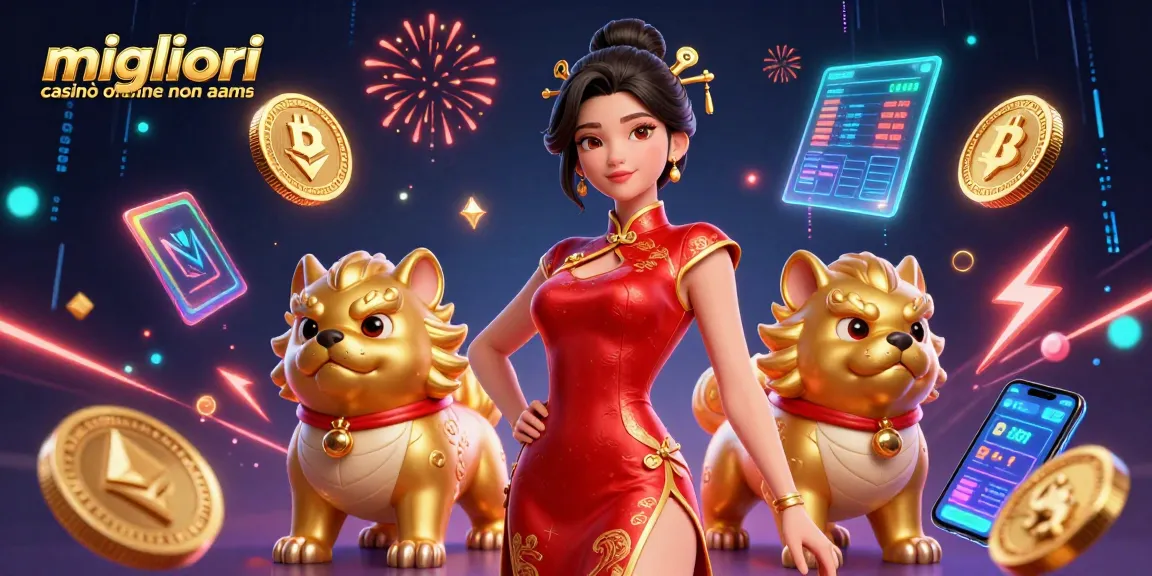 Vivi l'azione nei migliori casinò online non aams con vivaci opere d'arte digitale a tema casinò in 3D.