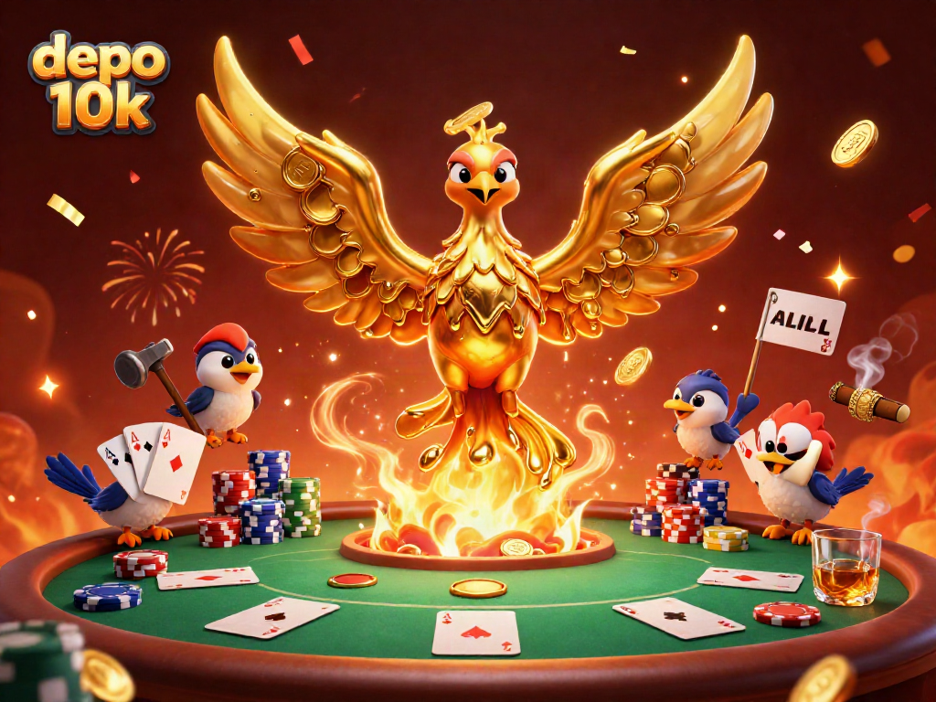 Play your way to success with depo 10k in this dynamic casino illustration.