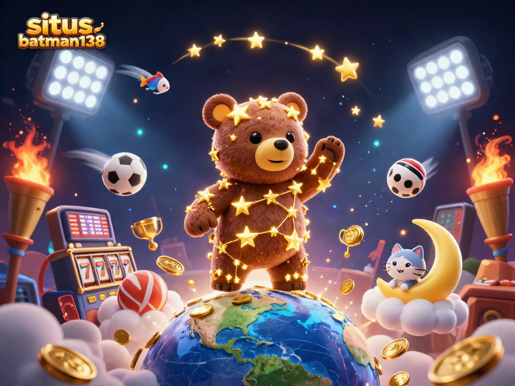Bagikan strategi kemenangan di situs batman138 dengan ikon slot dan elemen game menarik.