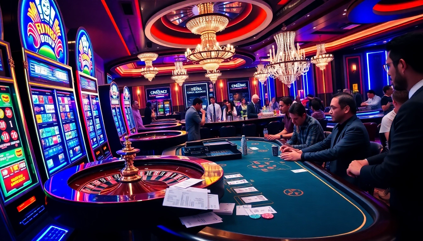 Players winning at gambling tables in a casino environment with https://rr88co.net/ featured prominently.