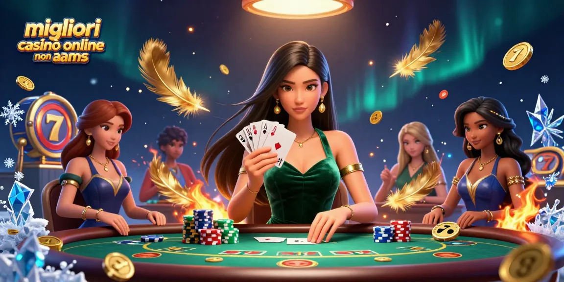 Scopri emozione e strategia con i migliori casinò online non aams a un tavolo da poker di lusso.