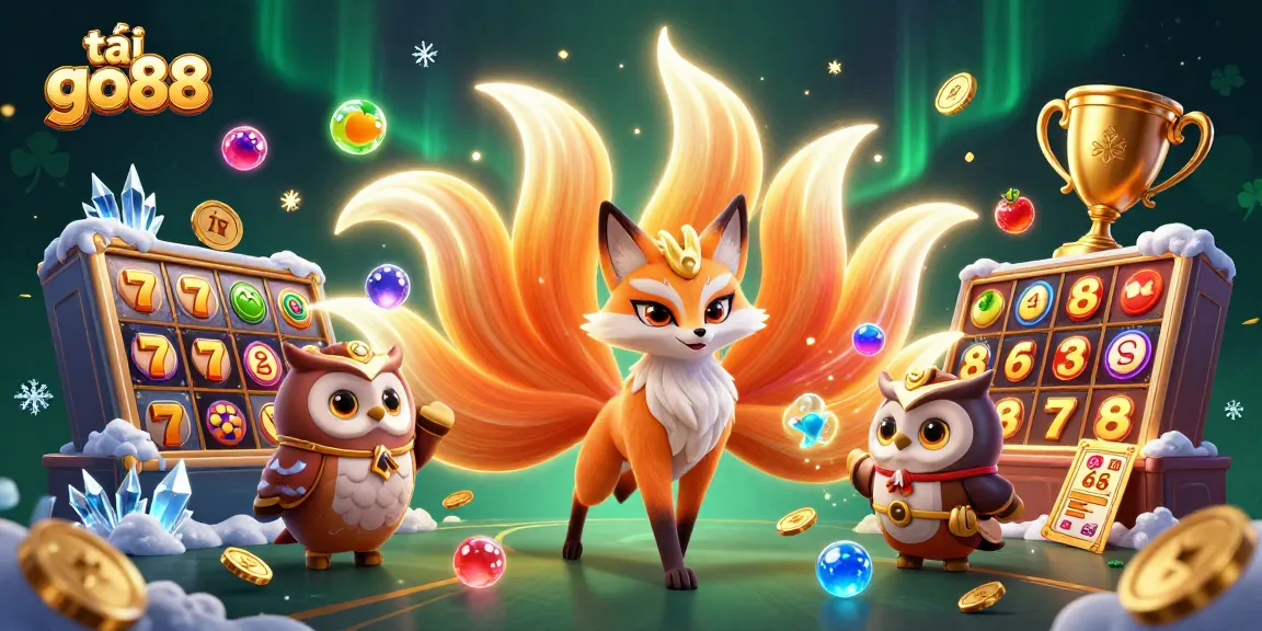Engage with tải go88 and win big in an ultra-detailed 3D casino illustration showcasing vibrant characters and game elements.