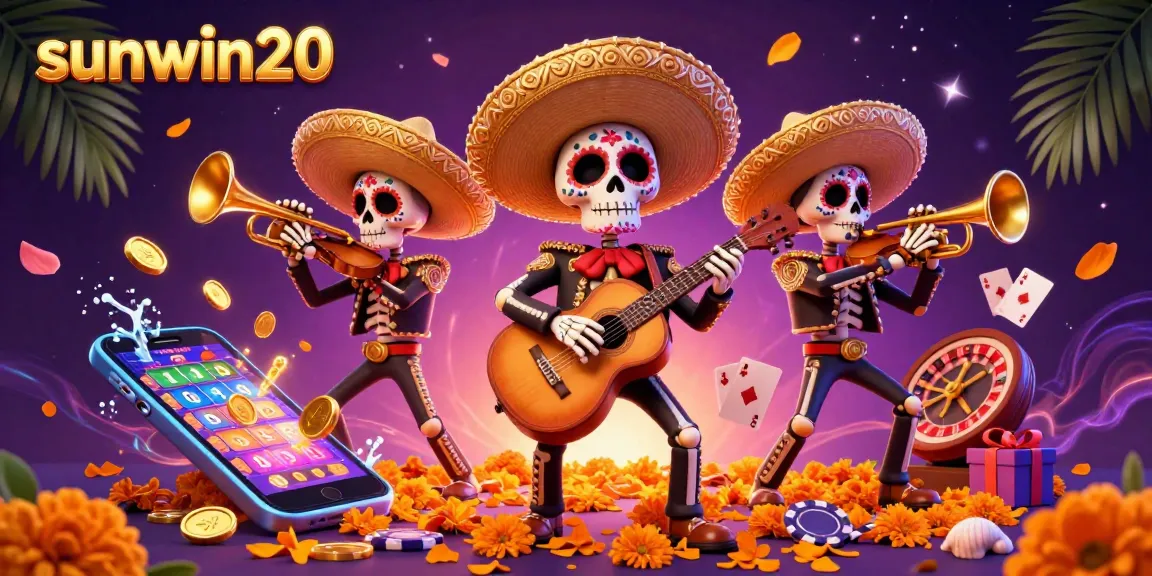 Engage with exciting gameplay at sunwin20 featuring a 3D mariachi band in a vibrant casino scene.