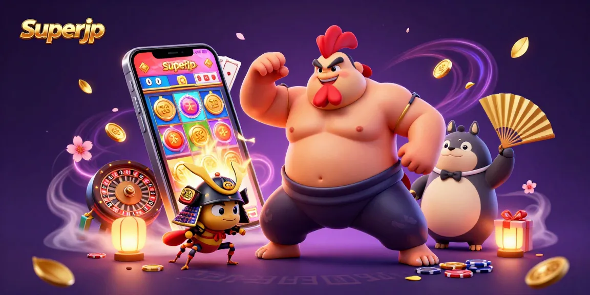 Engage with superjp and experience thrilling gameplay amid colorful casino elements.