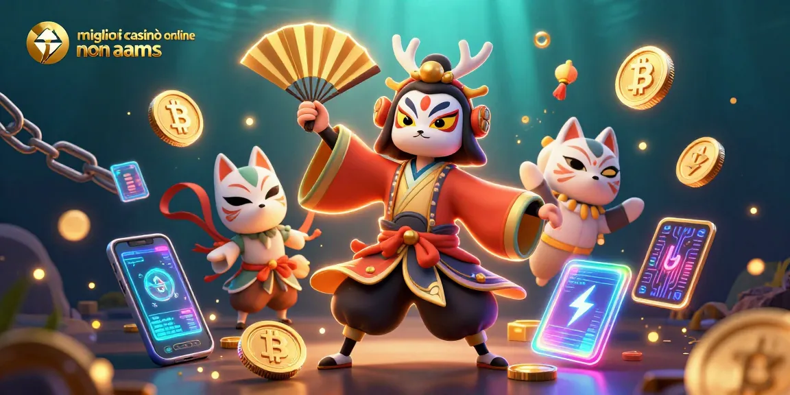 Interagisci con i migliori casinò online non AAMS in una vivace scena digitale caratterizzata da personaggi 3D e giochi in criptovaluta.