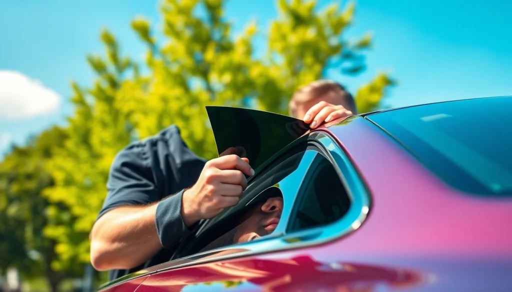 Enhance your vehicle with the best window tint Chattanooga TN, showcasing professional installation.