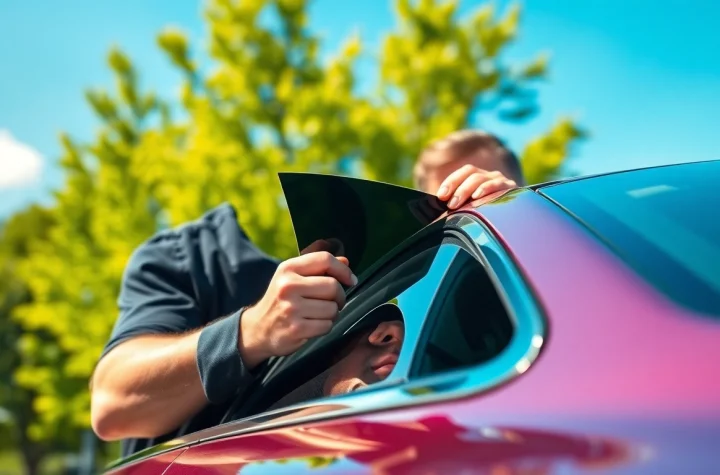 Enhance your vehicle with the best window tint Chattanooga TN, showcasing professional installation.