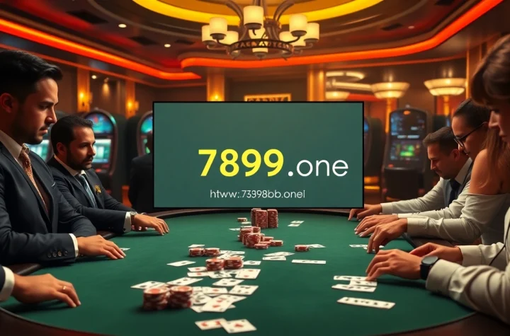 Experience the excitement at https://789b.one/ with players competing in a high-stakes poker game.
