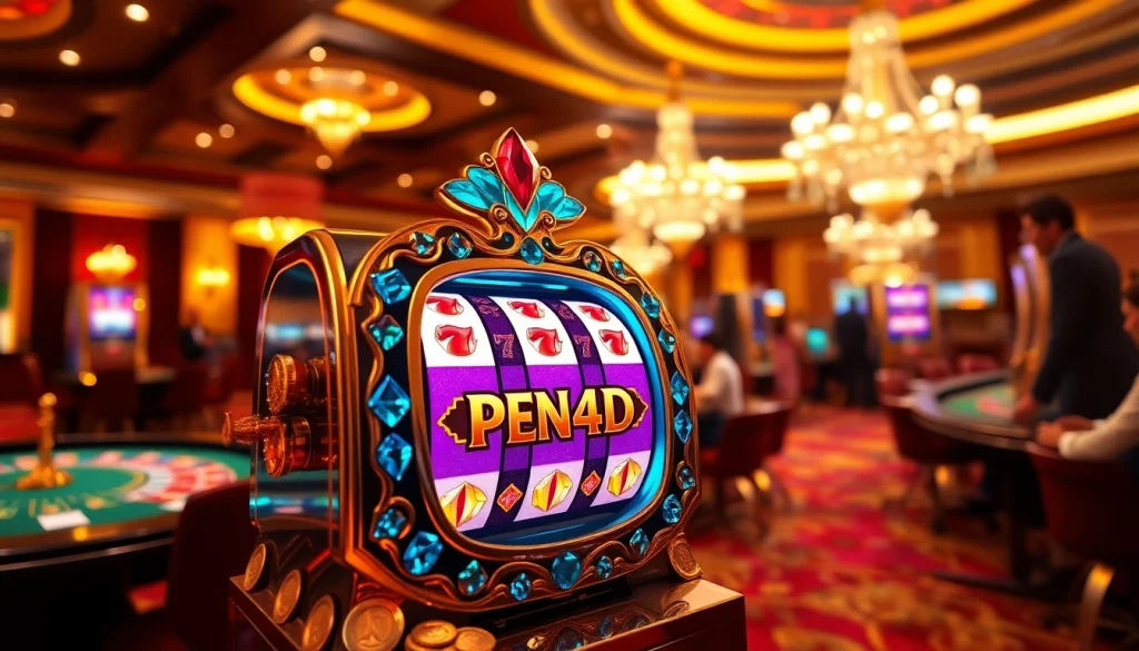 PEN4D slot machine showcases vibrant reels, inviting serious players to hit the jackpot.