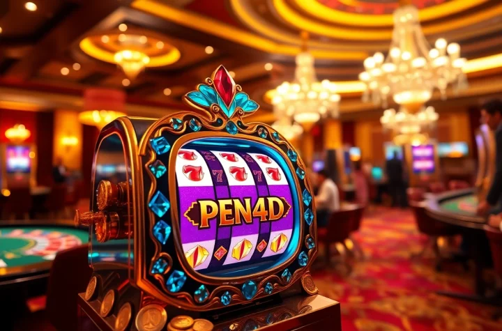 PEN4D slot machine showcases vibrant reels, inviting serious players to hit the jackpot.