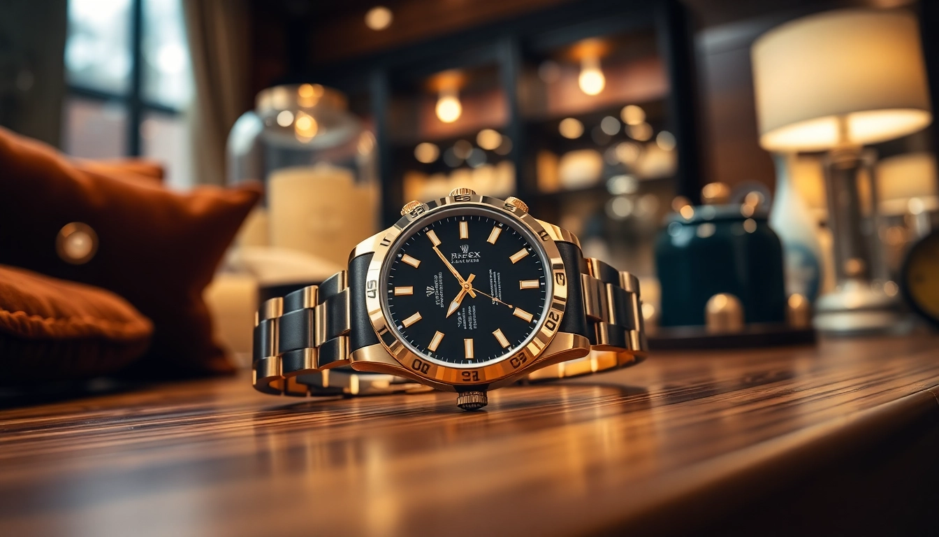 Admire this stunning rolex replica showcasing its intricate features and luxurious design.